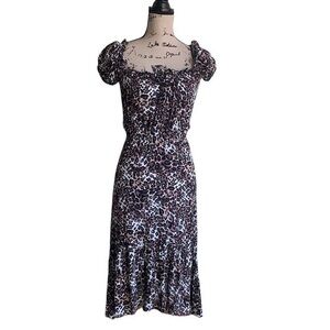 Auguste Leopard Print Midi Dress Size 2